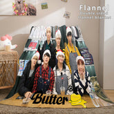 2025 NEW Kpop BTS Butter Cosplay Flannel Blanket