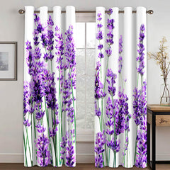 2025 NEW Lavender Curtains Blackout Window Treatments Drapes for Room Decoration
