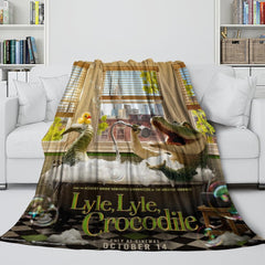 2025 NEW Lyle Lyle Crocodile Blanket Pattern Flannel Throw Room Decoration