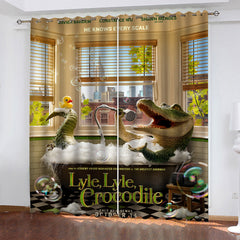 2026 NEW Lyle Lyle Crocodile Curtains Pattern Blackout Window Drapes