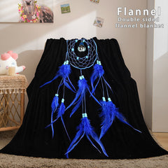 2025 NEW Magical Dream Catcher Flannel Fleece Reversible Sherpa Throw Blanket