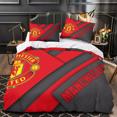 2025 NEW Manchester United Football Club Bedding Set Quilt Cover Without Filler