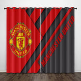 2025 NEW Manchester United Football Club Curtains Pattern Blackout Window Drapes