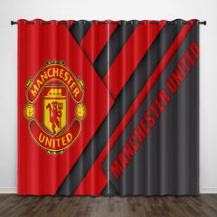 2025 NEW Manchester United Football Club Curtains Pattern Blackout Window Drapes