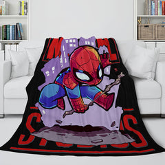 2025 NEW Marvel Hero Flannel Fleece Throw Cosplay Blanket Shawl Wrap Nap Quilt