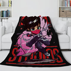 2025 NEW Marvel Hero Flannel Fleece Throw Cosplay Blanket Shawl Wrap Nap Quilt