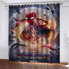2025 NEW Marvel Spiderman Curtains Blackout Window Treatments Drapes for Room Decor