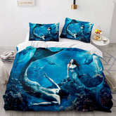 2026 NEW Mermaid Cosplay Bedding Set Kids Quilt Cover