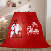 2025 NEW Merry Christmas Flannel Blanket Throw Blanket