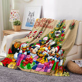 2025 NEW Mickey Mouse Pattern Blanket Flannel Throw Room Decoration