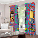 2024 NEW Minions The Rise of Gru Curtains Cosplay Blackout Window Drapes