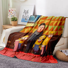 2025 NEW Minions The Rise of Gru Flannel Fleece Blanket Throw Cosplay Blanket