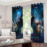 2024 NEW Morbius Curtains 2 Panels Blackout Window Drapes for Room Decoration