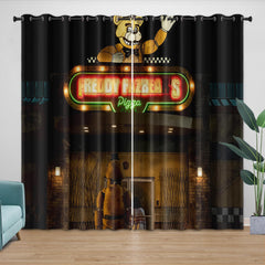 2025 NEW Movie Five Nights At Freddys Curtains Pattern Blackout Window Drapes