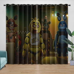 2025 NEW Movie Five Nights At Freddys Curtains Pattern Blackout Window Drapes