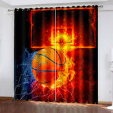2025 NEW  Basketball Curtains Blackout Window Drapes