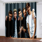 2025 NEW One Direction Curtains Blackout Window Treatments Drapes for Room Decor