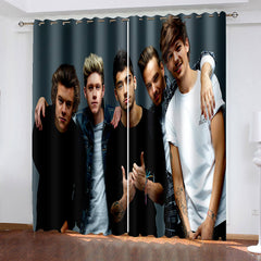2025 NEW One Direction Curtains Blackout Window Treatments Drapes for Room Decor