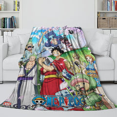 2025 NEW One Piece Blanket Flannel Fleece Pattern Throw Room Decoration