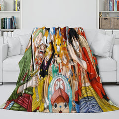 2025 NEW One Piece Blanket Flannel Fleece Pattern Throw Room Decoration