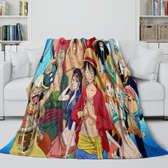 2025 NEW One Piece Blanket Flannel Fleece Pattern Throw Room Decoration