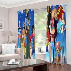 2025 NEW One Piece Curtains 2 Panels Blackout Window Drapes for Room Decoration