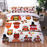 2025 NEW Owl Pattern Bedding Set Quilt Cover Without Filler