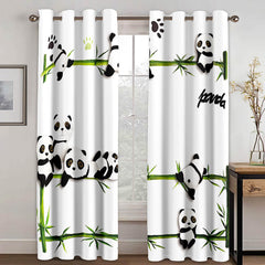2025 NEW Panda Curtains Blackout Window Treatments Drapes for Room Decoration