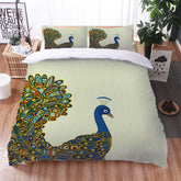 2025 NEW Peacock Pattern Bedding Set Quilt Cover Without Filler