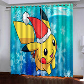 2025 NEW Pikachu Curtains Pattern Blackout Window Drapes
