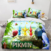 2026 NEW Pikmin Pattern Bedding Set Cosplay Quilt Covers