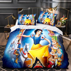 2026 NEW Princess Snow White Cinderella Belle Bedding Set Quilt Duvet Cover Sets
