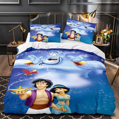 2026 NEW Princess Snow White Cinderella Rapunzel Merida Bedding Set Duvet Cover
