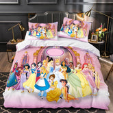2026 NEW Princess Snow White Cinderella Rapunzel Merida Bedding Set Duvet Cover