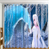 Frozen Princess Elsa Blackout Curtains For Window Treatment Set For Living Room Bedroom