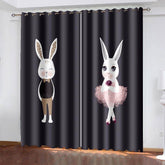 2025 NEW Rabbit Curtains Blackout Window Treatments Drapes for Room Decoration