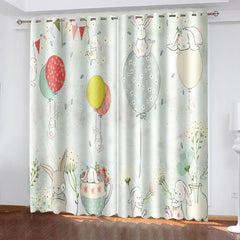 2025 NEW Rabbit Curtains Blackout Window Treatments Drapes for Room Decoration