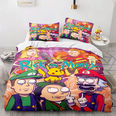 2026 NEW Rick and Morty Cosplay Bedding Sets Quilt Covers Without Filler