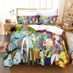 2026 NEW Rick and Morty Cosplay Kids Soft Bedding Sets Quilt Covers Without Filler