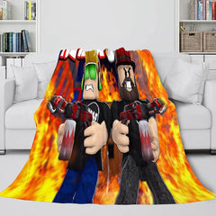 2025 NEW Roblox Blanket Flannel Fleece Throw Cosplay Blanket Christmas Present
