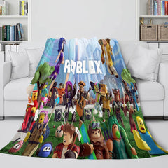 2025 NEW Roblox Blanket Flannel Fleece Throw Cosplay Blanket Christmas Present