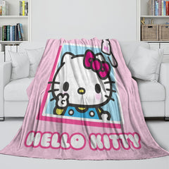2024 NEW Sanrio Hello Kitty Blanket Flannel Fleece Throw Room Decoration
