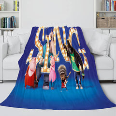 2025 NEW Sing 2 Blanket Flannel Fleece Throw Cosplay Blanket Christmas Present