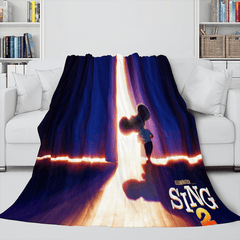 2025 NEW Sing 2 Blanket Flannel Fleece Throw Cosplay Blanket Room Decoration