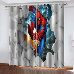 2025 NEW Spider-Man Curtains Cosplay Blackout Window Drapes Boys Room Decoration