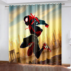 2025 NEW Spiderman Curtains Cosplay Blackout Window Treatments Drapes for Room Decor