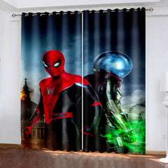 2025 NEW Spiderman Curtains Cosplay Blackout Window Treatments Drapes for Room Decor