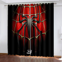 2025 NEW Spiderman Curtains Cosplay Blackout Window Treatments Drapes for Room Decor