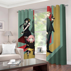 2025 NEW Spy x Family Curtains Cosplay Blackout Window Drapes for Room Decoration