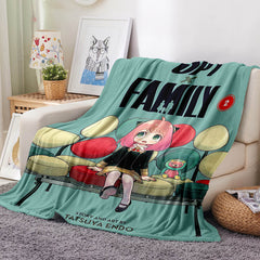 2025 NEW Spy x Family Flannel Fleece Blanket Throw Blanket for Room Decoration
